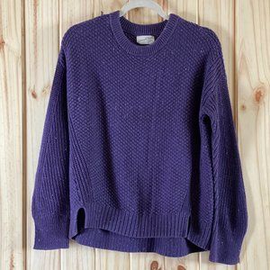 Universal Thread Purple Crew Neck Knit Sweater
